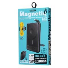 Power Bank Magnétique avec Type-C cable foldable 10000mAh MC-05 REMAX – Bleu — REMAX · Smarty Paris 18e